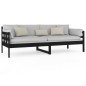 vidaXL Tagesbett Schwarz Massivholz Kiefer 80x200 cm vidaXL Tagesbett Schwarz Massivholz Kiefer 80x200 cm