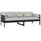 vidaXL Tagesbett Schwarz Massivholz Kiefer 80x200 cm vidaXL Tagesbett Schwarz Massivholz Kiefer 80x200 cm