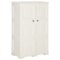 vidaXL Kunststoffschrank 79x43x125 cm Holzdesign Angora-Weiß vidaXL Kunststoffschrank 79x43x125 cm Holzdesign Angora-Weiß