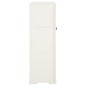 vidaXL Kunststoffschrank 79x43x125 cm Holzdesign Angora-Weiß vidaXL Kunststoffschrank 79x43x125 cm Holzdesign Angora-Weiß