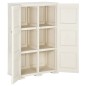 vidaXL Kunststoffschrank 79x43x125 cm Holzdesign Angora-Weiß vidaXL Kunststoffschrank 79x43x125 cm Holzdesign Angora-Weiß