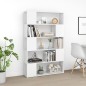 vidaXL Bücherregal Raumteiler Weiß 100x24x155 cm Holzwerkstoff vidaXL Bücherregal Raumteiler Weiß 100x24x155 cm Holzwerkstoff