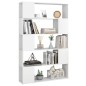 vidaXL Bücherregal Raumteiler Weiß 100x24x155 cm Holzwerkstoff vidaXL Bücherregal Raumteiler Weiß 100x24x155 cm Holzwerkstoff