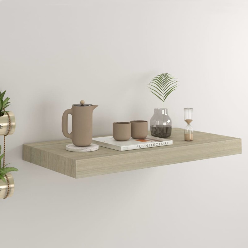 vidaXL Schwebendes Wandregal Eichefarben 50x23x3,8 cm MDF vidaXL Schwebendes Wandregal Eichefarben 50x23x3,8 cm MDF
