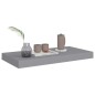 vidaXL Schwebendes Wandregal Grau 50x23x3,8 cm MDF vidaXL Schwebendes Wandregal Grau 50x23x3,8 cm MDF