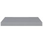 vidaXL Schwebendes Wandregal Grau 50x23x3,8 cm MDF vidaXL Schwebendes Wandregal Grau 50x23x3,8 cm MDF