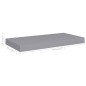 vidaXL Schwebendes Wandregal Grau 50x23x3,8 cm MDF vidaXL Schwebendes Wandregal Grau 50x23x3,8 cm MDF