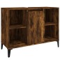 vidaXL Waschbeckenunterschrank Räuchereiche 80x33x60 cm Holzwerkstoff vidaXL Waschbeckenunterschrank Räuchereiche 80x33x60 cm Holzwerkstoff