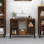 vidaXL Waschbeckenunterschrank Räuchereiche 80x33x60 cm Holzwerkstoff vidaXL Waschbeckenunterschrank Räuchereiche 80x33x60 cm Holzwerkstoff