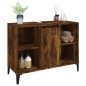 vidaXL Waschbeckenunterschrank Räuchereiche 80x33x60 cm Holzwerkstoff vidaXL Waschbeckenunterschrank Räuchereiche 80x33x60 cm Holzwerkstoff