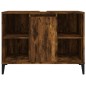 vidaXL Waschbeckenunterschrank Räuchereiche 80x33x60 cm Holzwerkstoff vidaXL Waschbeckenunterschrank Räuchereiche 80x33x60 cm Holzwerkstoff