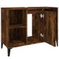 vidaXL Waschbeckenunterschrank Räuchereiche 80x33x60 cm Holzwerkstoff vidaXL Waschbeckenunterschrank Räuchereiche 80x33x60 cm Holzwerkstoff