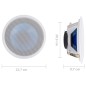vidaXL Einbaulautsprecher für Decke und Wand mit Hochtöner 180W vidaXL Einbaulautsprecher für Decke und Wand mit Hochtöner 180W