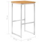 vidaXL Barhocker 4 Stk. Massivholz Akazie und Edelstahl vidaXL Barhocker 4 Stk. Massivholz Akazie und Edelstahl