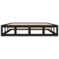 vidaXL Massivholzbett Schwarz 120x190 cm vidaXL Massivholzbett Schwarz 120x190 cm