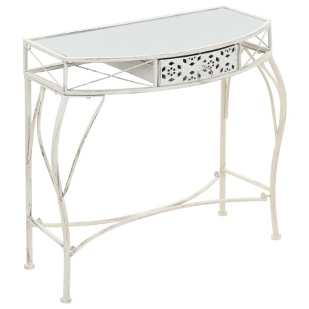    vidaXL Beistelltisch Französischer Stil Metall 82x39x76 cm Weiß