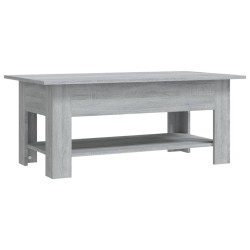 vidaXL Couchtisch Grau Sonoma 102x55x42 cm Holzwerkstoff