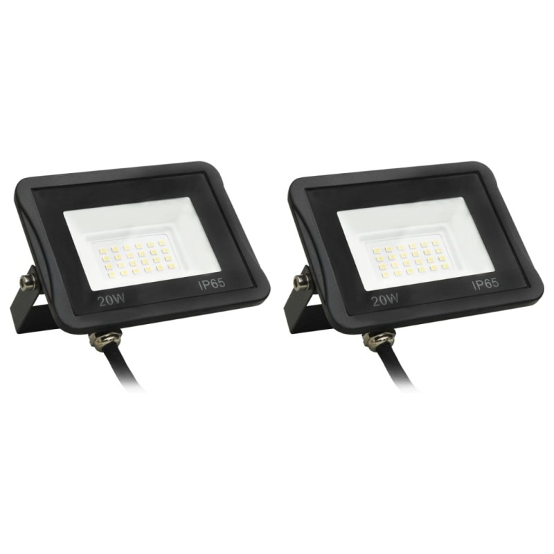 vidaXL LED-Fluter 2 Stk. 20W Kaltweiß vidaXL LED-Fluter 2 Stk. 20W Kaltweiß