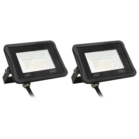 vidaXL LED-Fluter 2 Stk. 20W Kaltweiß