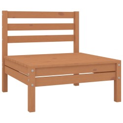 vidaXL Garten-Mittelsofa Honigbraun Massivholz Kiefer