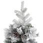 vidaXL Weihnachtsbaum mit Zapfen Beschneit 225 cm PVC & PE vidaXL Weihnachtsbaum mit Zapfen Beschneit 225 cm PVC & PE