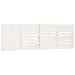 vidaXL Wand-Kopfteil Weiß 166x3x63 cm Massivholz Kiefer