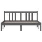 vidaXL Massivholzbett Grau 140x190 cm vidaXL Massivholzbett Grau 140x190 cm