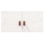 vidaXL Wandschrank Weiß 60x30x30 cm Massivholz Kiefer vidaXL Wandschrank Weiß 60x30x30 cm Massivholz Kiefer