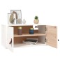 vidaXL Wandschrank Weiß 60x30x30 cm Massivholz Kiefer vidaXL Wandschrank Weiß 60x30x30 cm Massivholz Kiefer