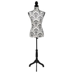 Damenbüste Schneiderpuppe Torso Schwarz Weiß 