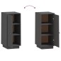 vidaXL Sideboard Grau 34x40x75 cm Massivholz Kiefer vidaXL Sideboard Grau 34x40x75 cm Massivholz Kiefer