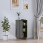 vidaXL Sideboard Grau 34x40x75 cm Massivholz Kiefer vidaXL Sideboard Grau 34x40x75 cm Massivholz Kiefer