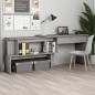 vidaXL Eckschreibtisch Betongrau 200x50x76 cm Holzwerkstoff vidaXL Eckschreibtisch Betongrau 200x50x76 cm Holzwerkstoff