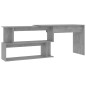 vidaXL Eckschreibtisch Betongrau 200x50x76 cm Holzwerkstoff vidaXL Eckschreibtisch Betongrau 200x50x76 cm Holzwerkstoff