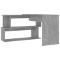 vidaXL Eckschreibtisch Betongrau 200x50x76 cm Holzwerkstoff vidaXL Eckschreibtisch Betongrau 200x50x76 cm Holzwerkstoff
