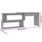 vidaXL Eckschreibtisch Betongrau 200x50x76 cm Holzwerkstoff vidaXL Eckschreibtisch Betongrau 200x50x76 cm Holzwerkstoff