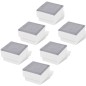vidaXL LED Bodeneinbaustrahler Außen 6 Stk. 100x100x68 mm vidaXL LED Bodeneinbaustrahler Außen 6 Stk. 100x100x68 mm