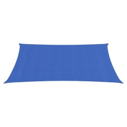 vidaXL Sonnensegel 160 g/m² Blau 2x4,5 m HDPE