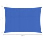 vidaXL Sonnensegel 160 g/m² Blau 2x4,5 m HDPE vidaXL Sonnensegel 160 g/m² Blau 2x4,5 m HDPE