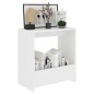 vidaXL Beistelltisch Weiß 50x26x50 cm Holzwerkstoff vidaXL Beistelltisch Weiß 50x26x50 cm Holzwerkstoff