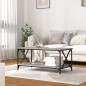 vidaXL Couchtisch Grau Sonoma 100x50x40 cm Holzwerkstoff und Eisen vidaXL Couchtisch Grau Sonoma 100x50x40 cm Holzwerkstoff und Eisen
