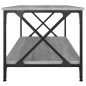 vidaXL Couchtisch Grau Sonoma 100x50x40 cm Holzwerkstoff und Eisen vidaXL Couchtisch Grau Sonoma 100x50x40 cm Holzwerkstoff und Eisen