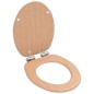 vidaXL Toilettensitz mit Soft-Close-Deckel MDF Bambus-Design vidaXL Toilettensitz mit Soft-Close-Deckel MDF Bambus-Design