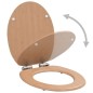 vidaXL Toilettensitz mit Soft-Close-Deckel MDF Bambus-Design vidaXL Toilettensitz mit Soft-Close-Deckel MDF Bambus-Design