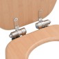 vidaXL Toilettensitz mit Soft-Close-Deckel MDF Bambus-Design vidaXL Toilettensitz mit Soft-Close-Deckel MDF Bambus-Design