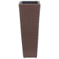 vidaXL Garten-Hochbeet 30 x 30 x 80 cm Poly Rattan Braun vidaXL Garten-Hochbeet 30 x 30 x 80 cm Poly Rattan Braun