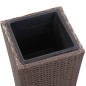 vidaXL Garten-Hochbeet 30 x 30 x 80 cm Poly Rattan Braun vidaXL Garten-Hochbeet 30 x 30 x 80 cm Poly Rattan Braun