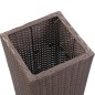 vidaXL Garten-Hochbeet 30 x 30 x 80 cm Poly Rattan Braun vidaXL Garten-Hochbeet 30 x 30 x 80 cm Poly Rattan Braun