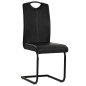 Freischwinger 4 Stk. Schwarz Kunstleder Freischwinger 4 Stk. Schwarz Kunstleder