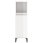 vidaXL Badschrank Hochglanz-Weiß 30x30x100 cm Holzwerkstoff vidaXL Badschrank Hochglanz-Weiß 30x30x100 cm Holzwerkstoff